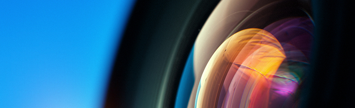 decorative image of camera lense