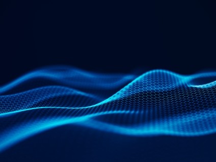 abstract blue wave